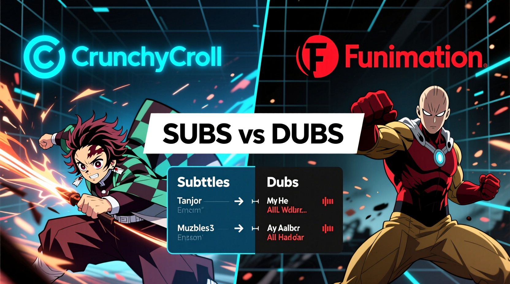 crunchyroll vs funimation which has better subs and dubs