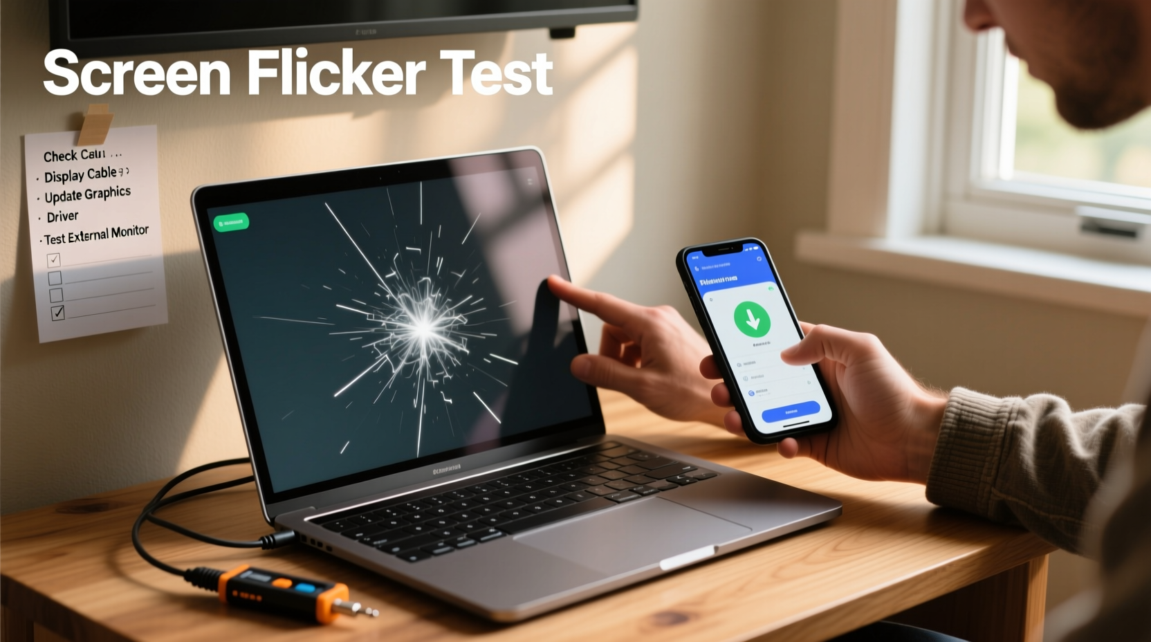 why is my laptop screen flickering and how to diagnose the issue at home