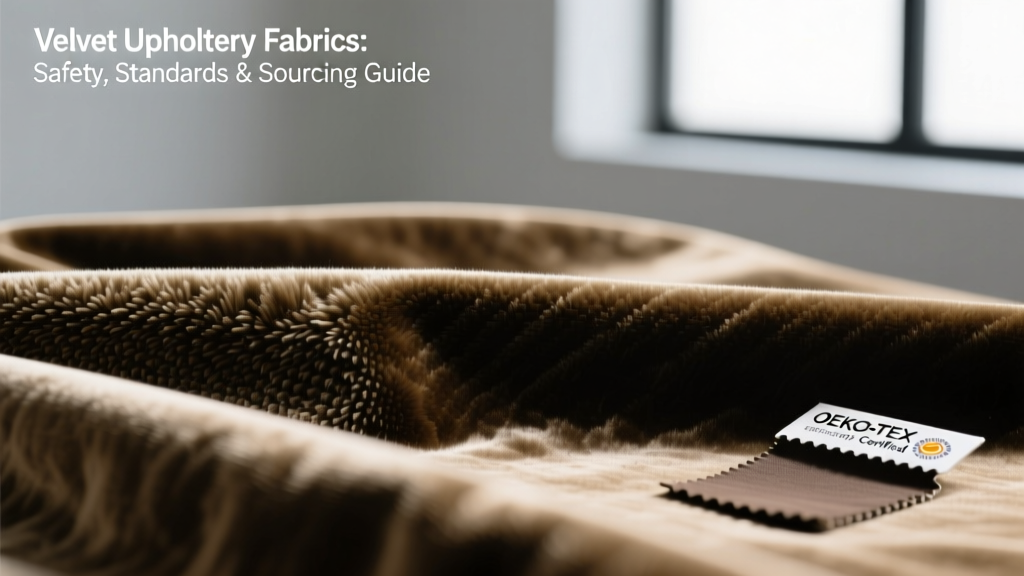 Velvet Upholstery Fabrics: Safety, Standards & Sourcing Guide