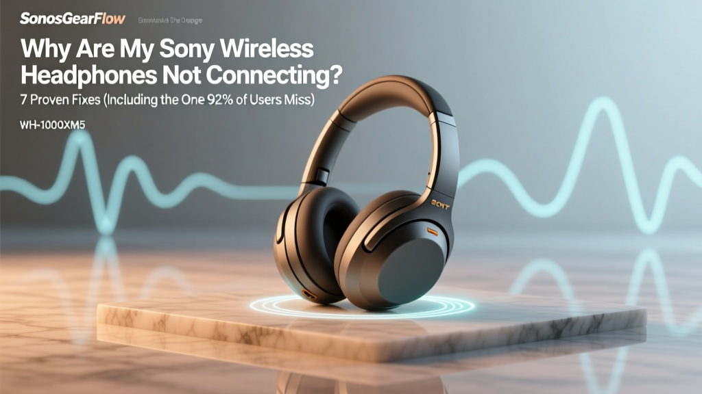 Sony Wireless Headphones Not Connecting? 7 Fixes