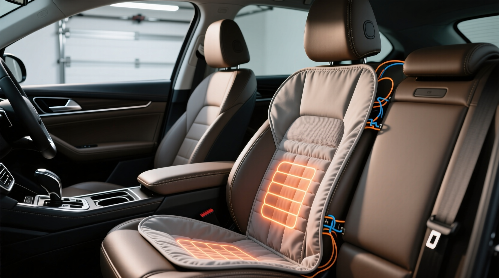 how to clean a heated car seat cover safely