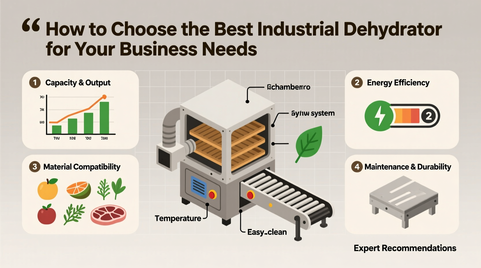 How to Choose the Best Industrial Dehydrator for Your Business Needs