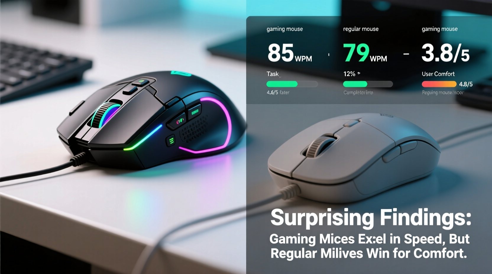 gaming mouse vs regular mouse for productivity tasks surprising findings