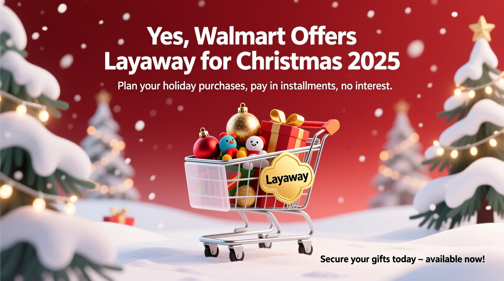 does walmart have layaway for christmas
