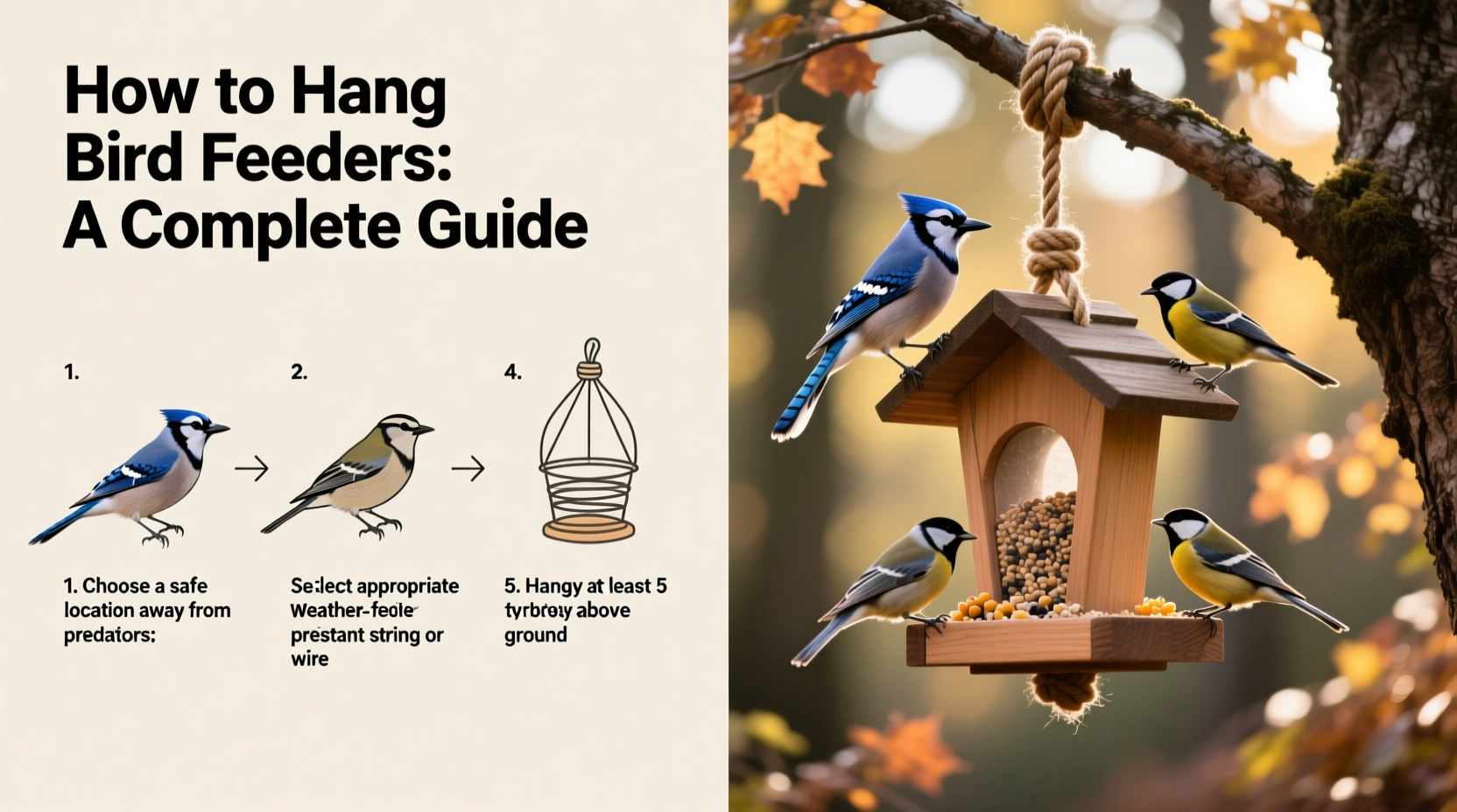 How to Hang Bird Feeders: A Complete Guide