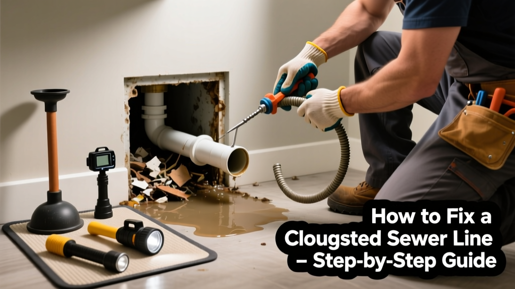 How to Fix a Clogged Sewer Line That’s Not Working