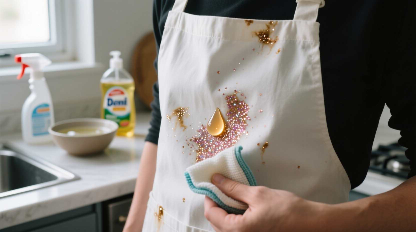 glitter glue removal without clogging your washer