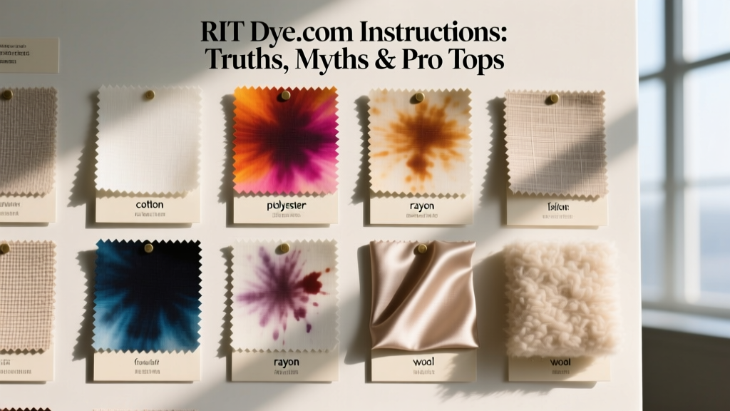 RIT Dye.com Instructions: Truths, Myths & Pro Tips