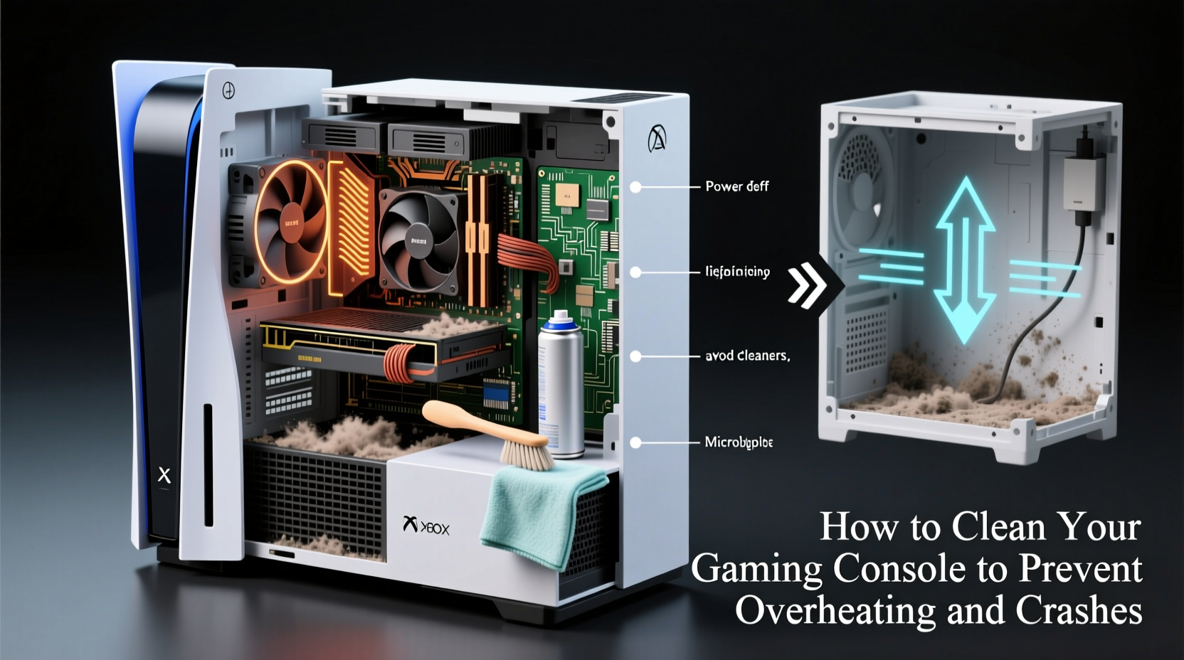 how to clean your gaming console to prevent overheating and crashes