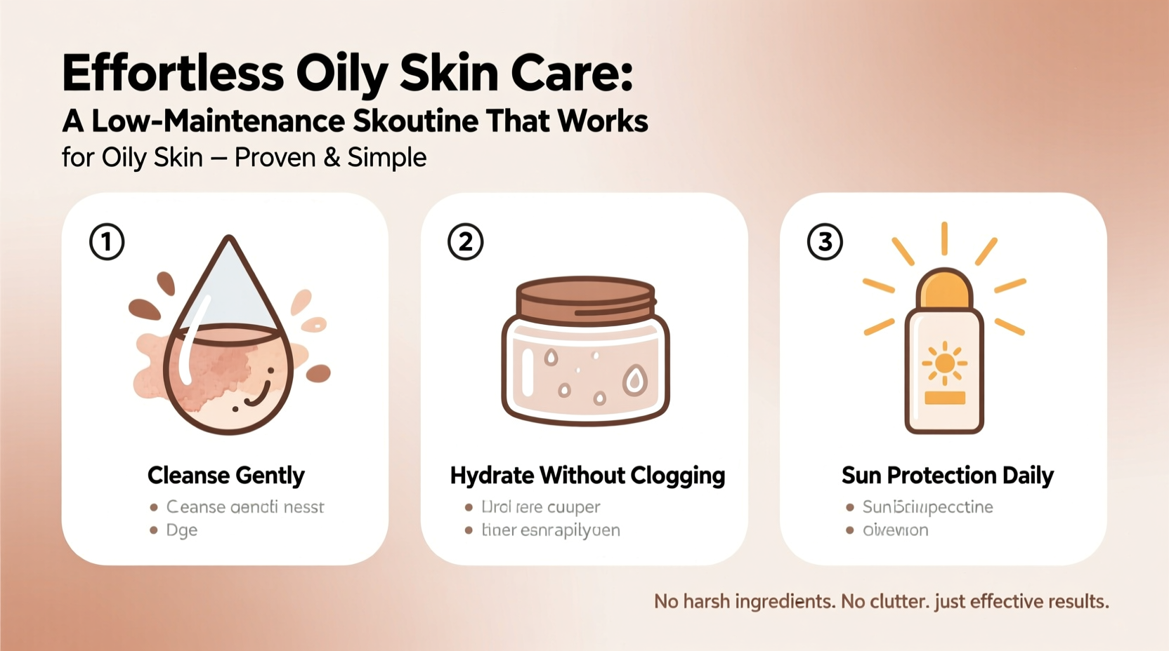how to create a low maintenance skincare routine that actually works for oily skin