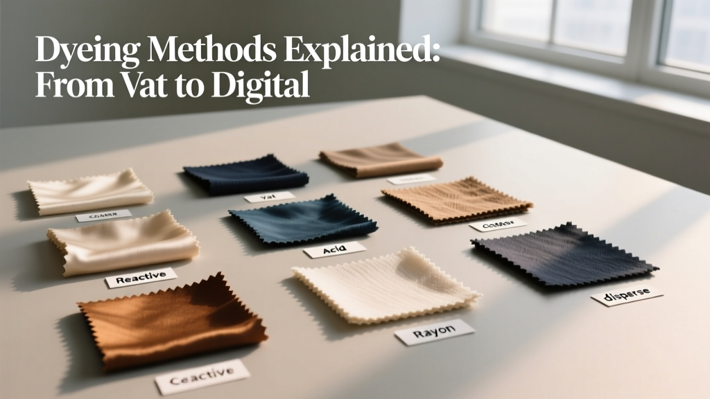 Dyeing Methods Explained: From Vat to Digital