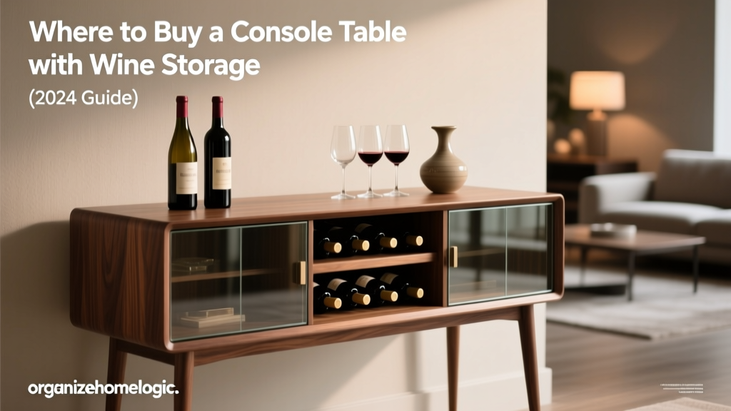 Where to Buy a Console Table with Wine Storage (2024 Guide)