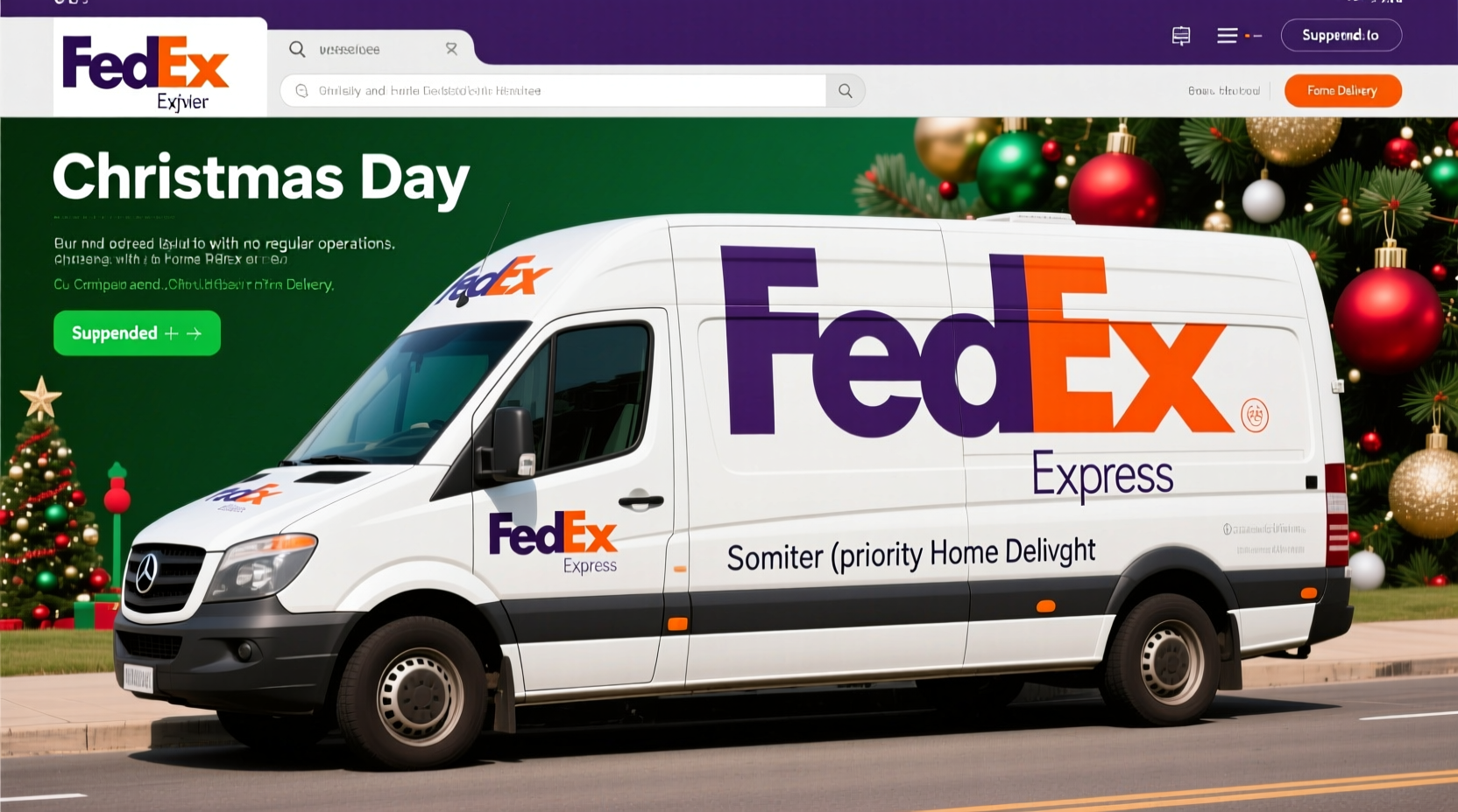 does fedex deliver on christmas