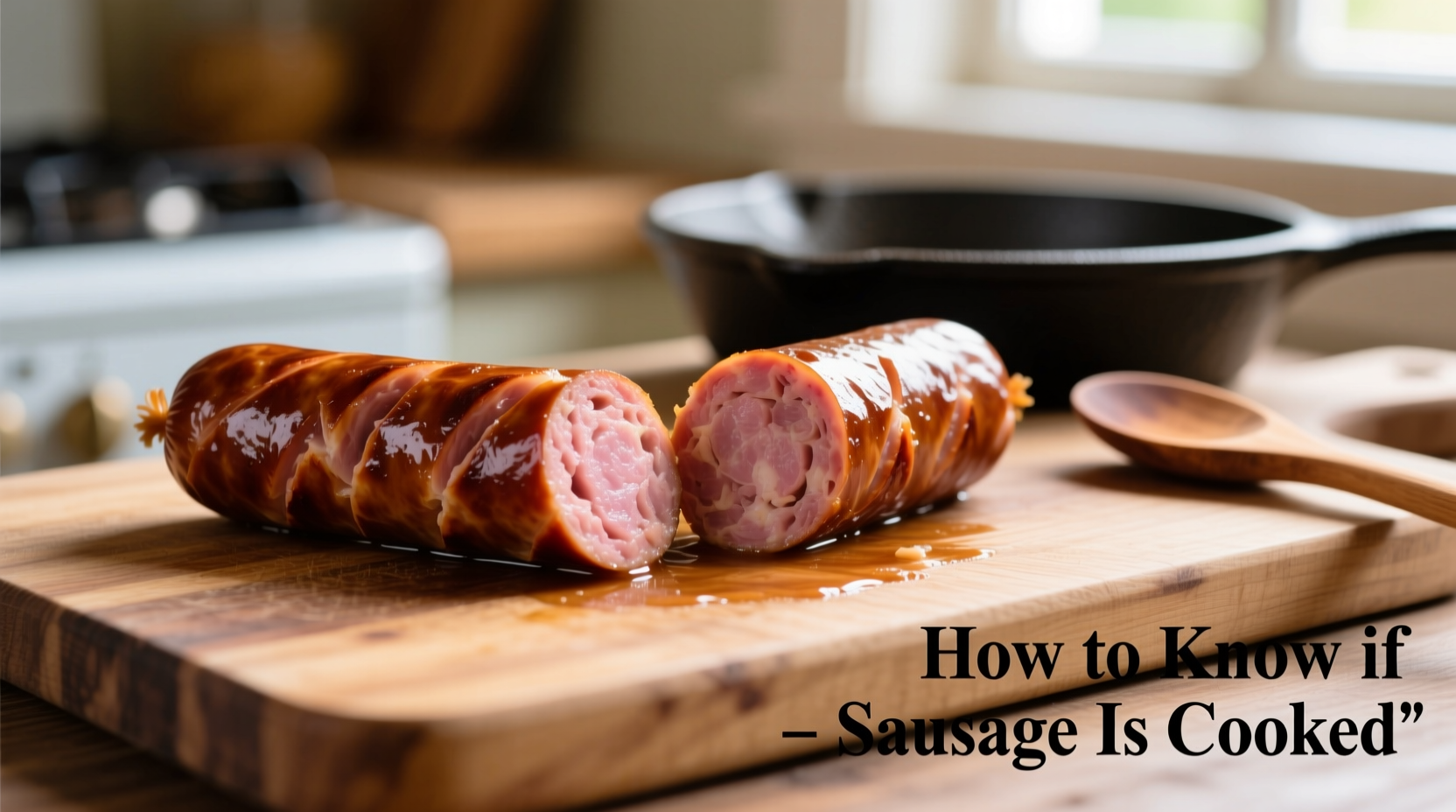 how to know if sausage is cooked