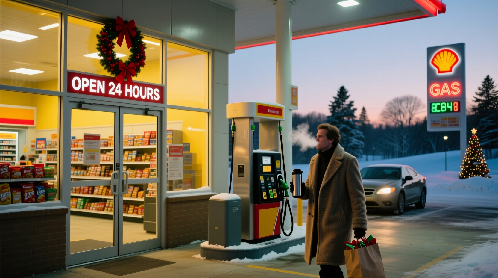 are gas stations open on christmas