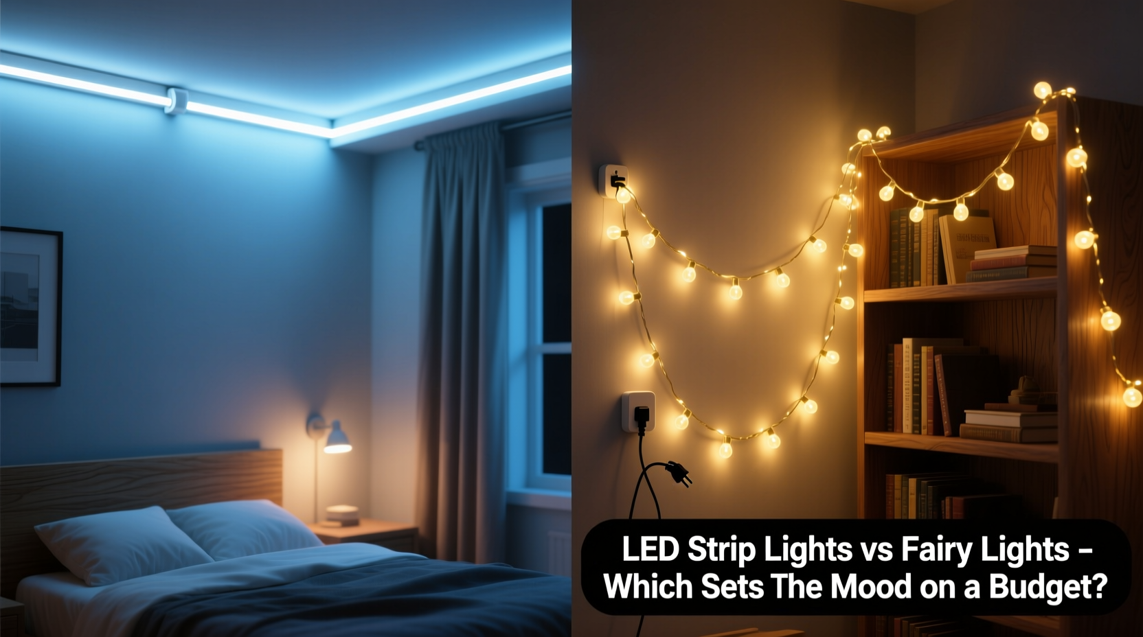 led strip lights vs fairy lights setting mood on a budget