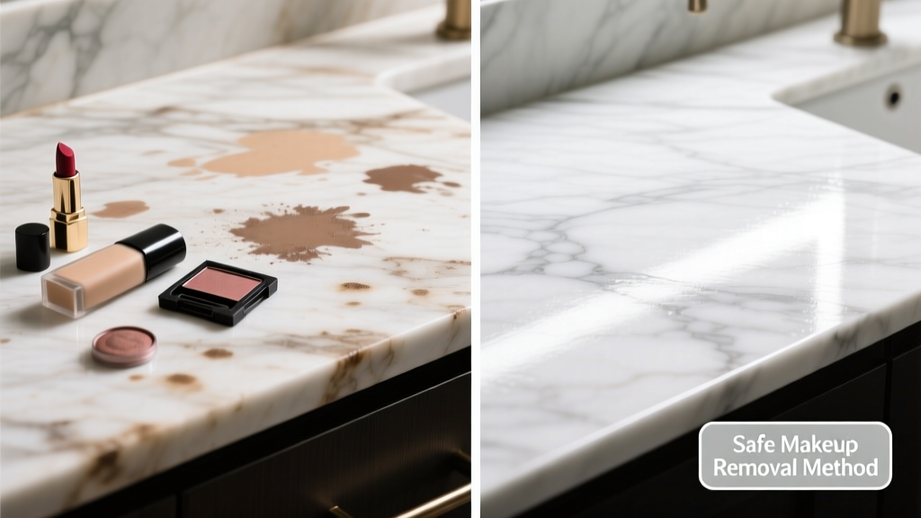 How to Remove Makeup from Marble Countertops Safely