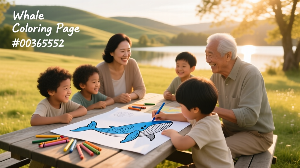Whale Coloring Pages 00365552: A Therapist-Approved Tool for Calm, Connection, and Cognitive Growth in Children