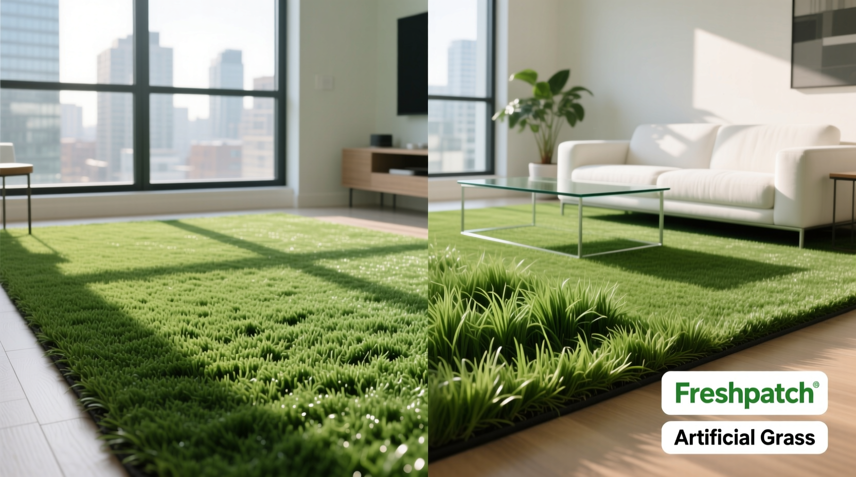 freshpatch vs artificial grass for apartments which one smells less