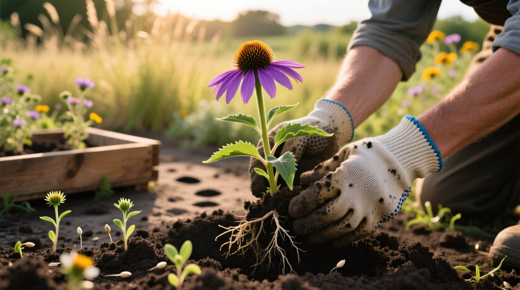 transplant coneflowers