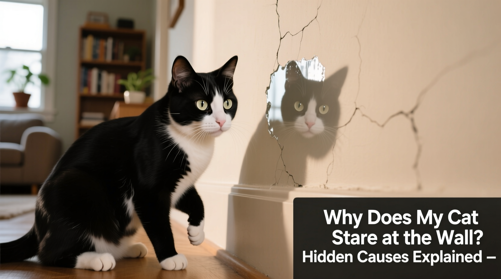 why does my cat stare at the wall hidden causes explained
