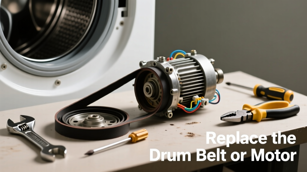 Dryer Not Spinning? Replace the Drum Belt or Motor