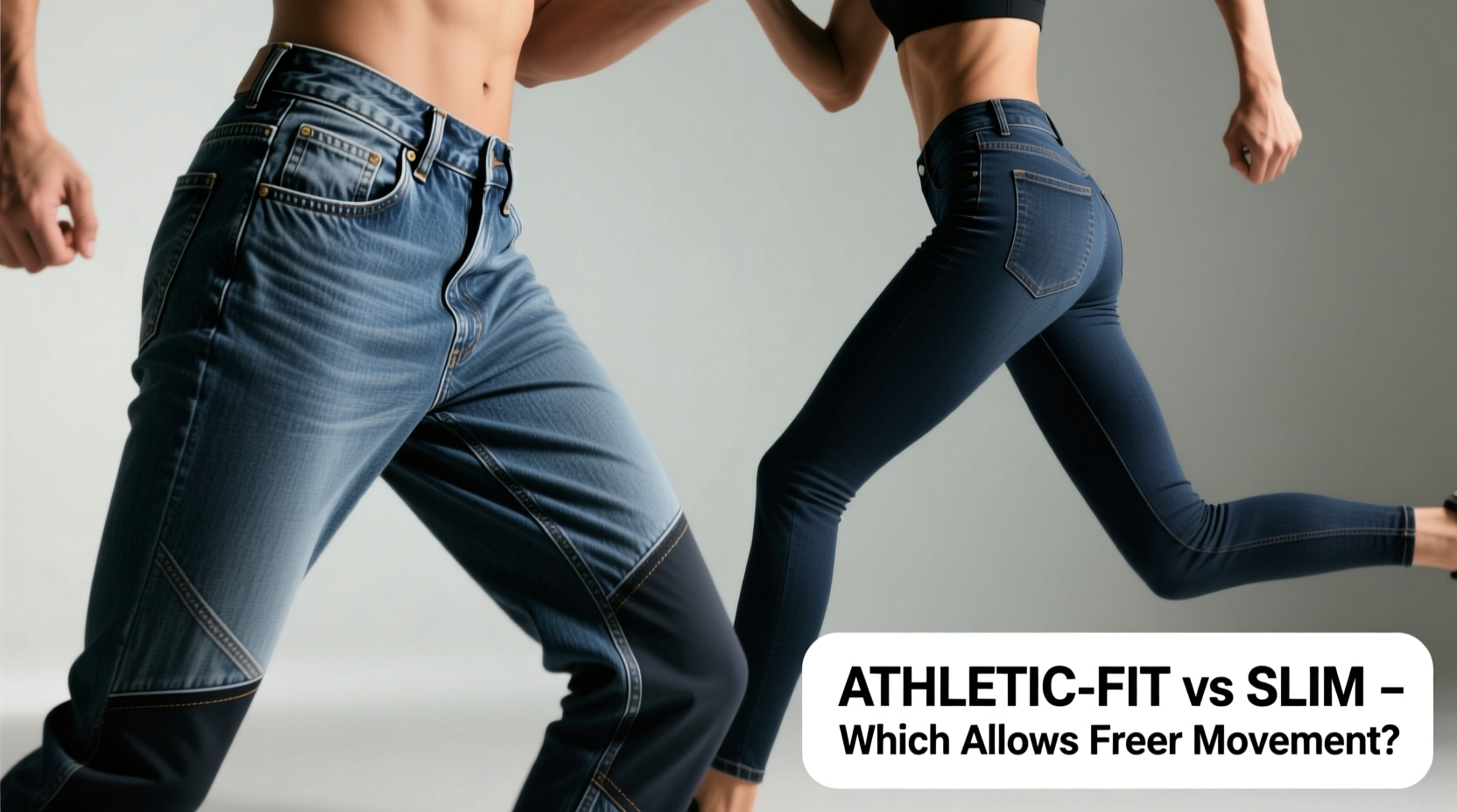 athletic fit jeans vs slim which allows freer movement