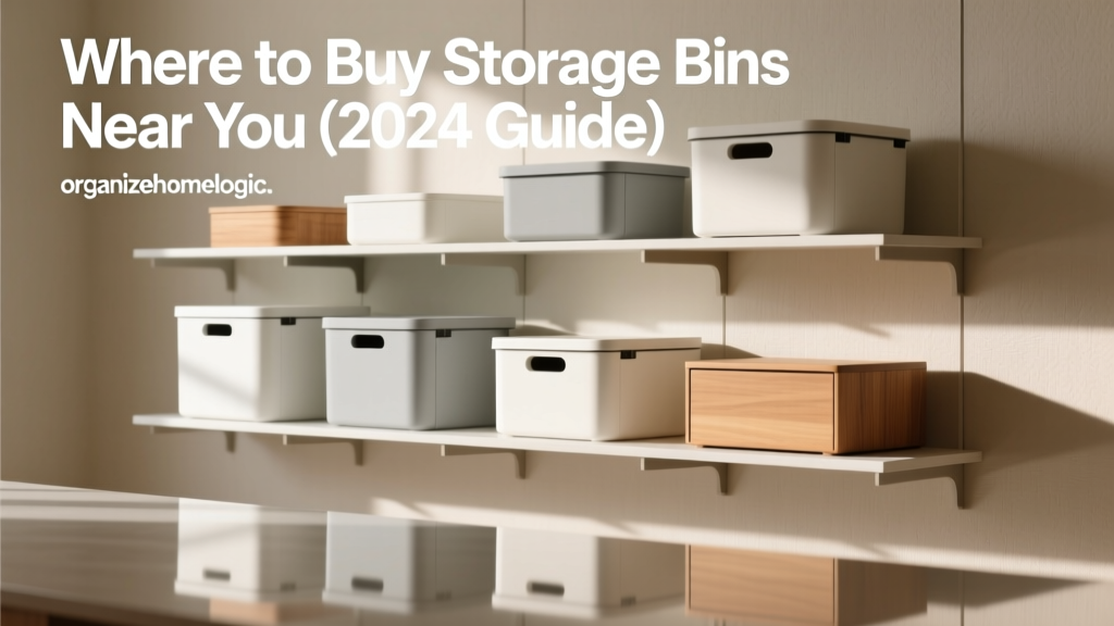 Where to Buy Storage Bins Near You (2024 Guide)