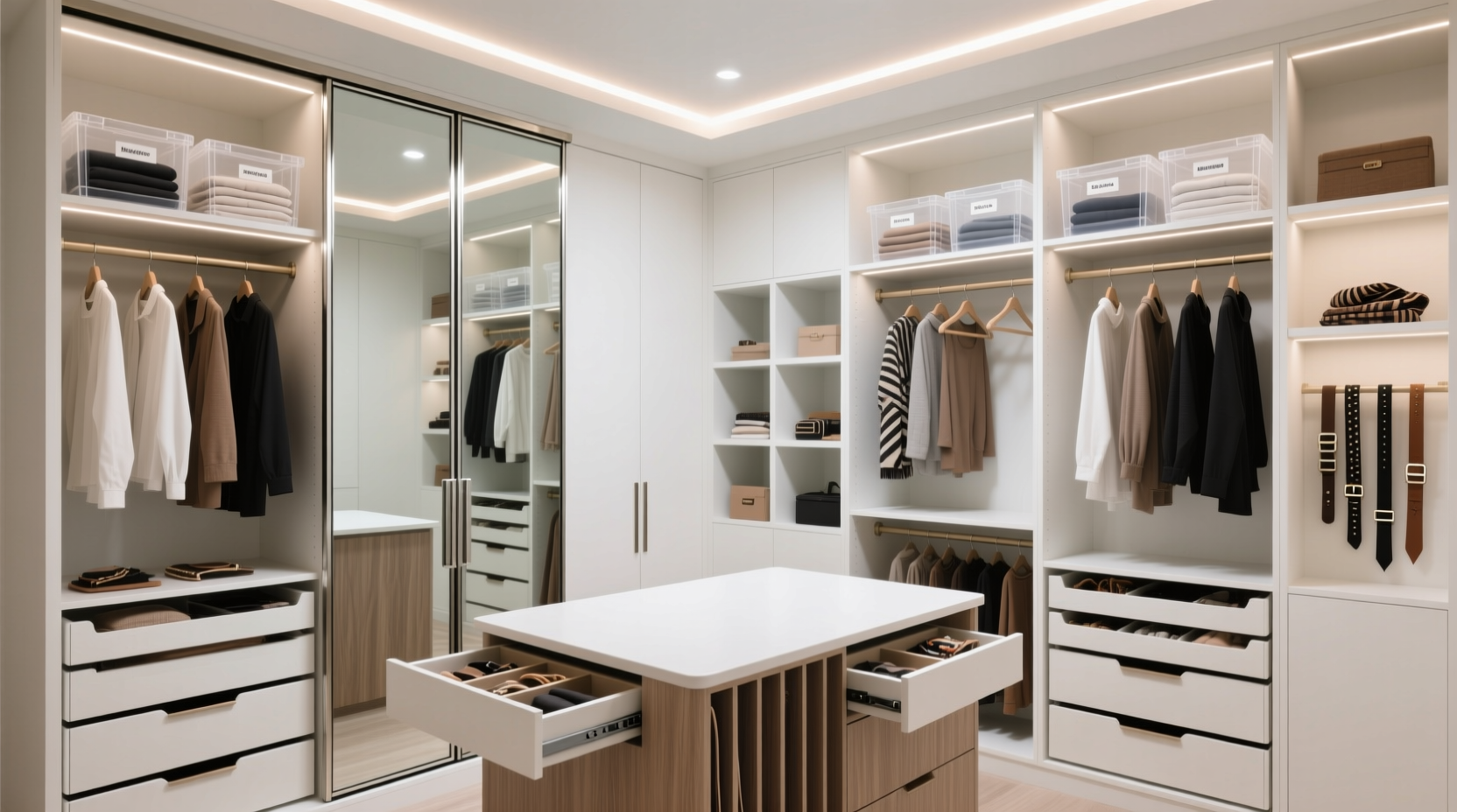 how to organize a closet with sliding doors for maximum space efficiency