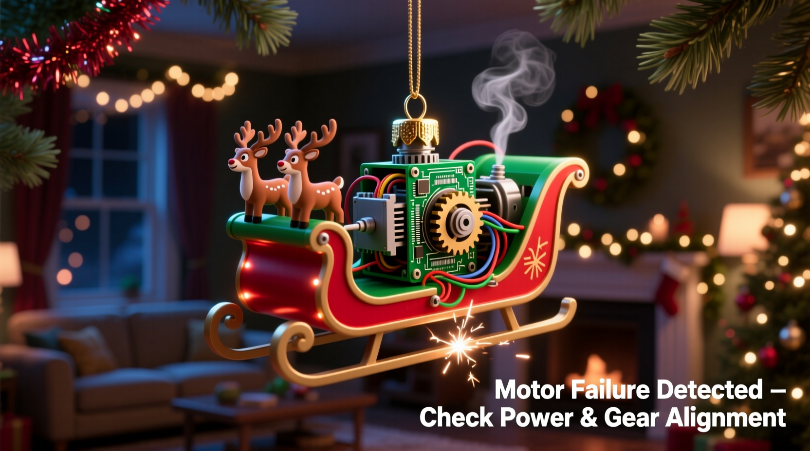 why is my animated christmas decoration not moving troubleshooting motor issues