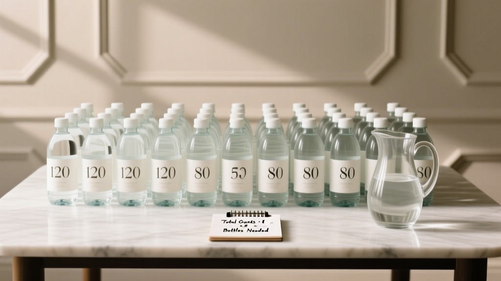 Bottled Water for Wedding: Exact Calculation Formula
