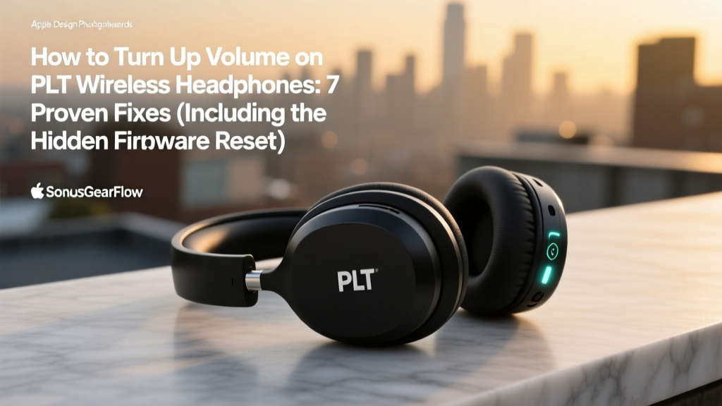 How to Turn Up Volume on PLT Wireless Headphones