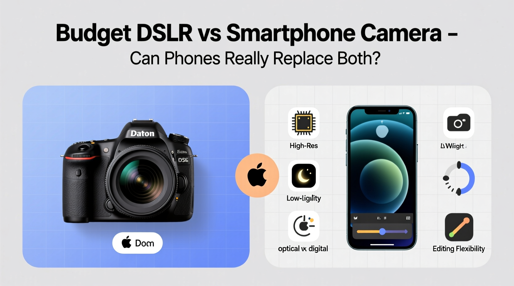 budget dslr vs smartphone camera can phones really replace both