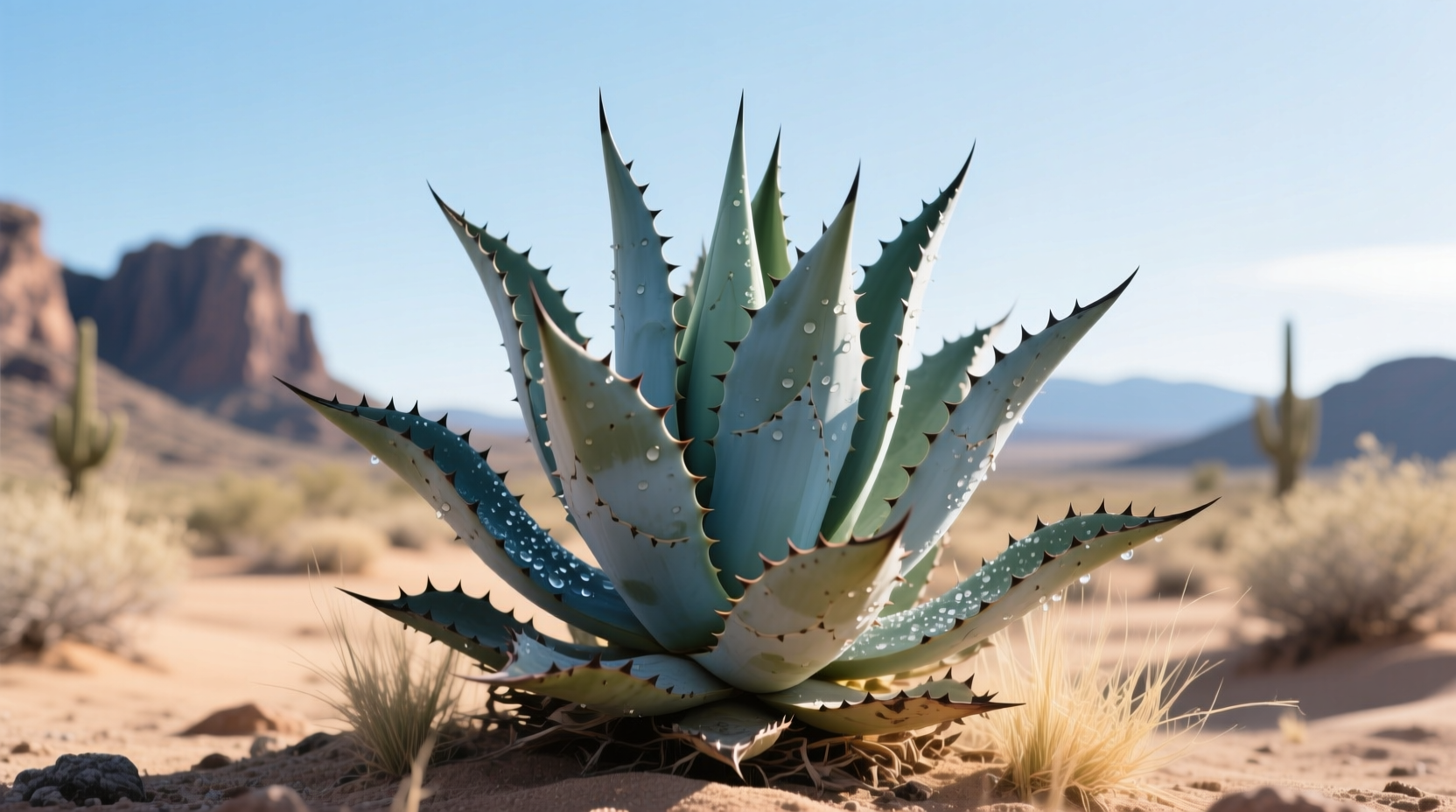 Prescott AZ landscape showing Agave parryi thriving in high-desert 30% humidity - native species avoid humidity issues