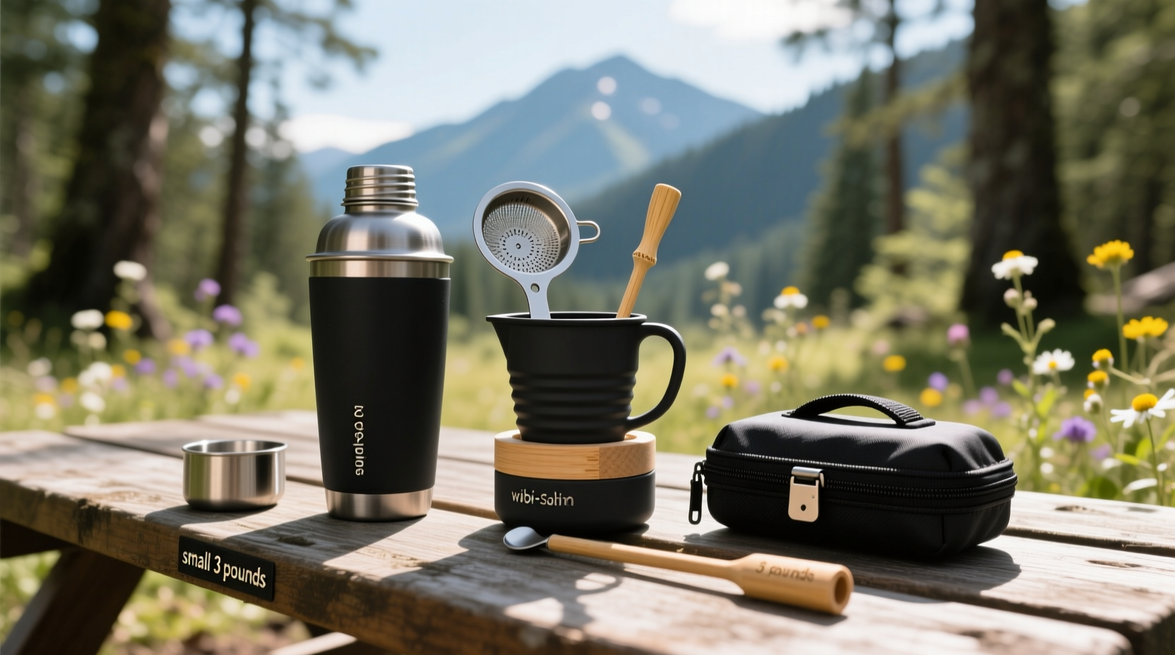 how to build a portable camping cocktail kit under 3 pounds