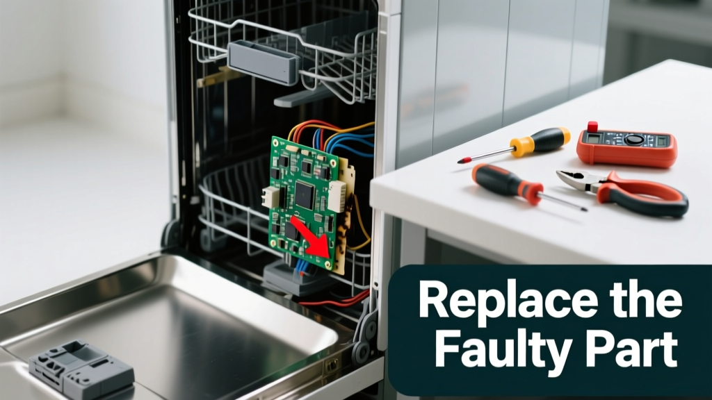 Dishwasher Won’t Start? Replace the Faulty Part