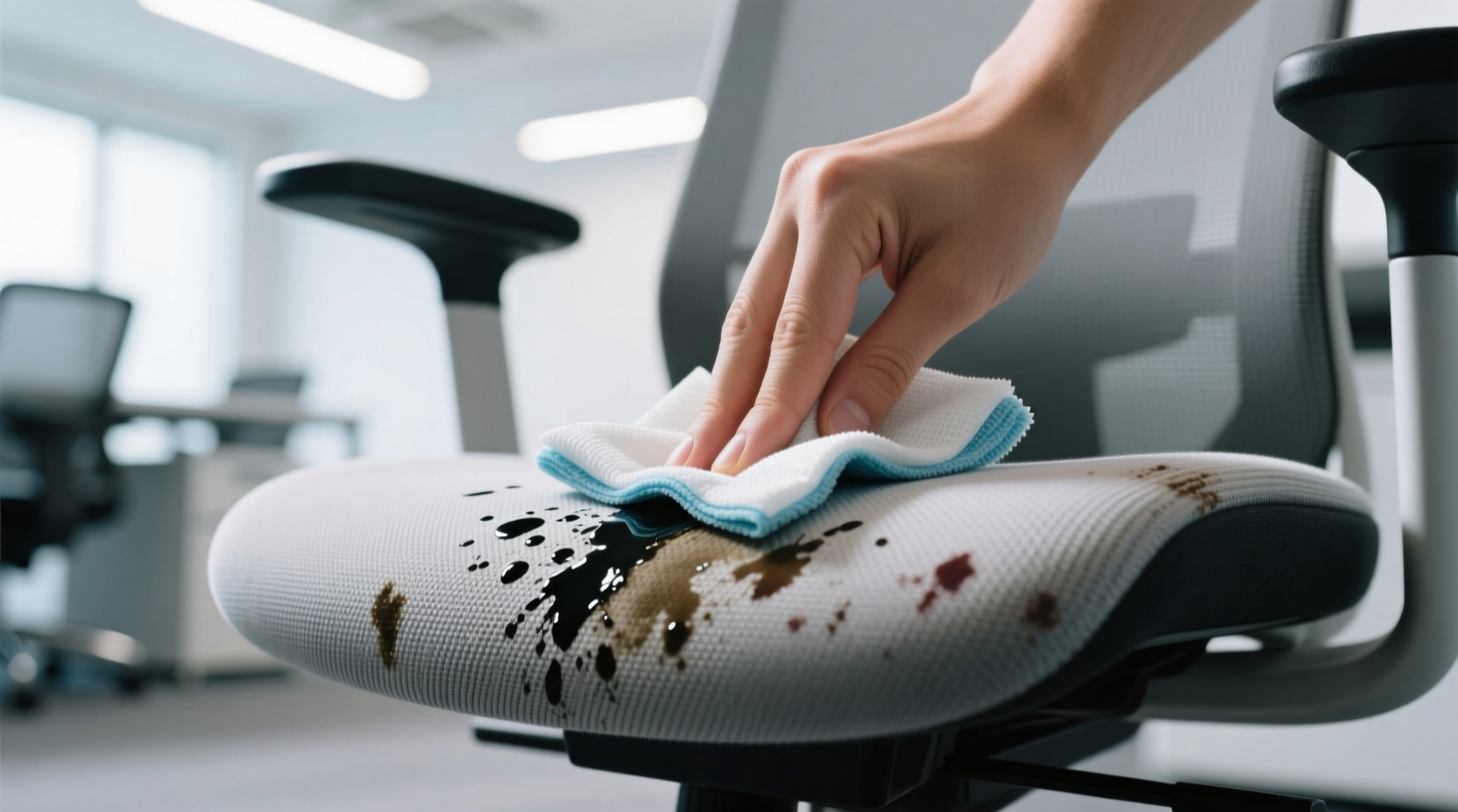 inkjet ink removal for desk chairs