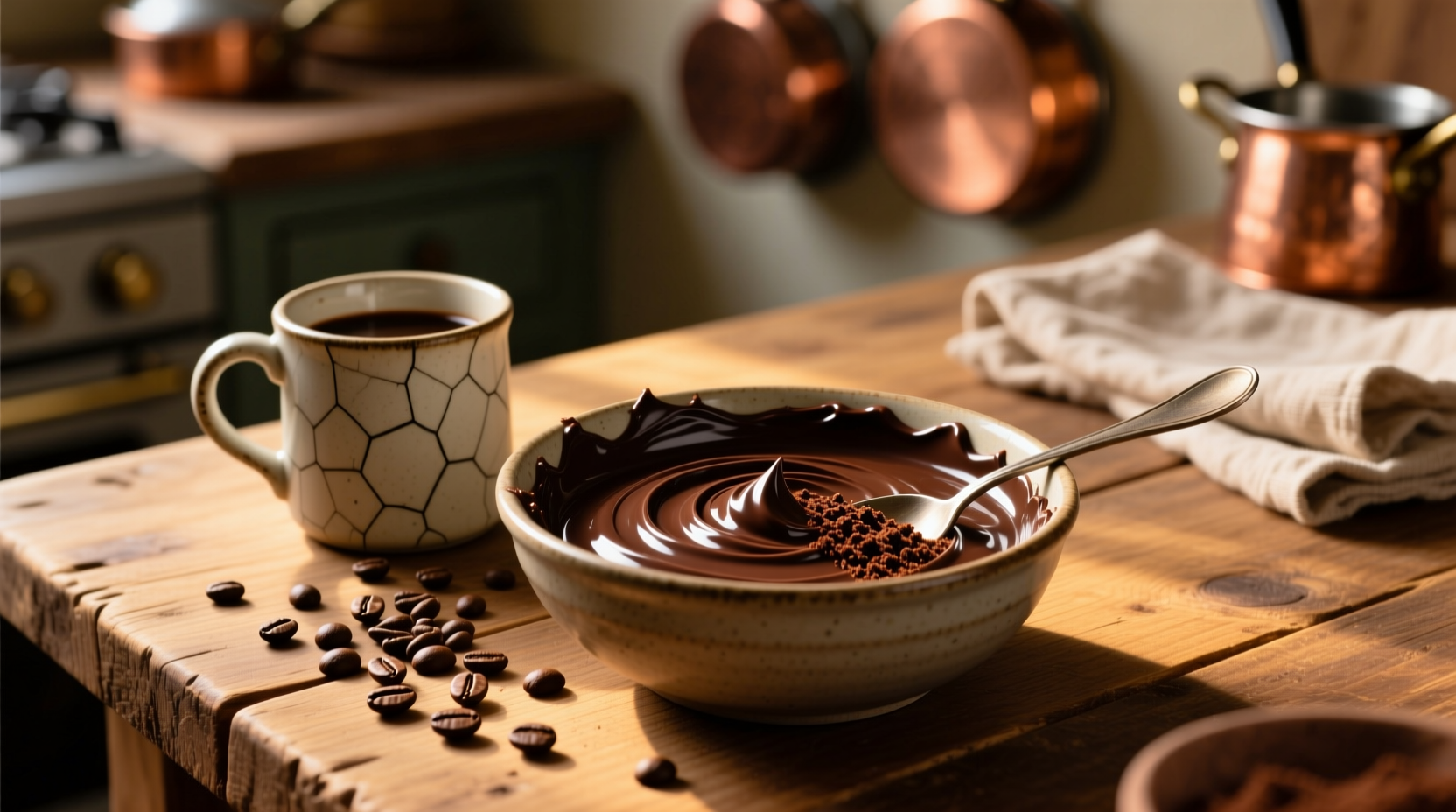 use coffee instead of water in chocolate baking mixes