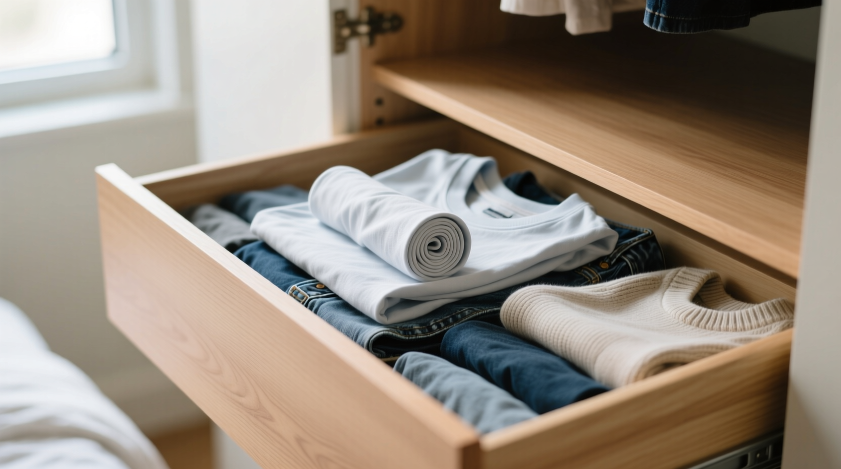 roll dont file clothes in your drawer