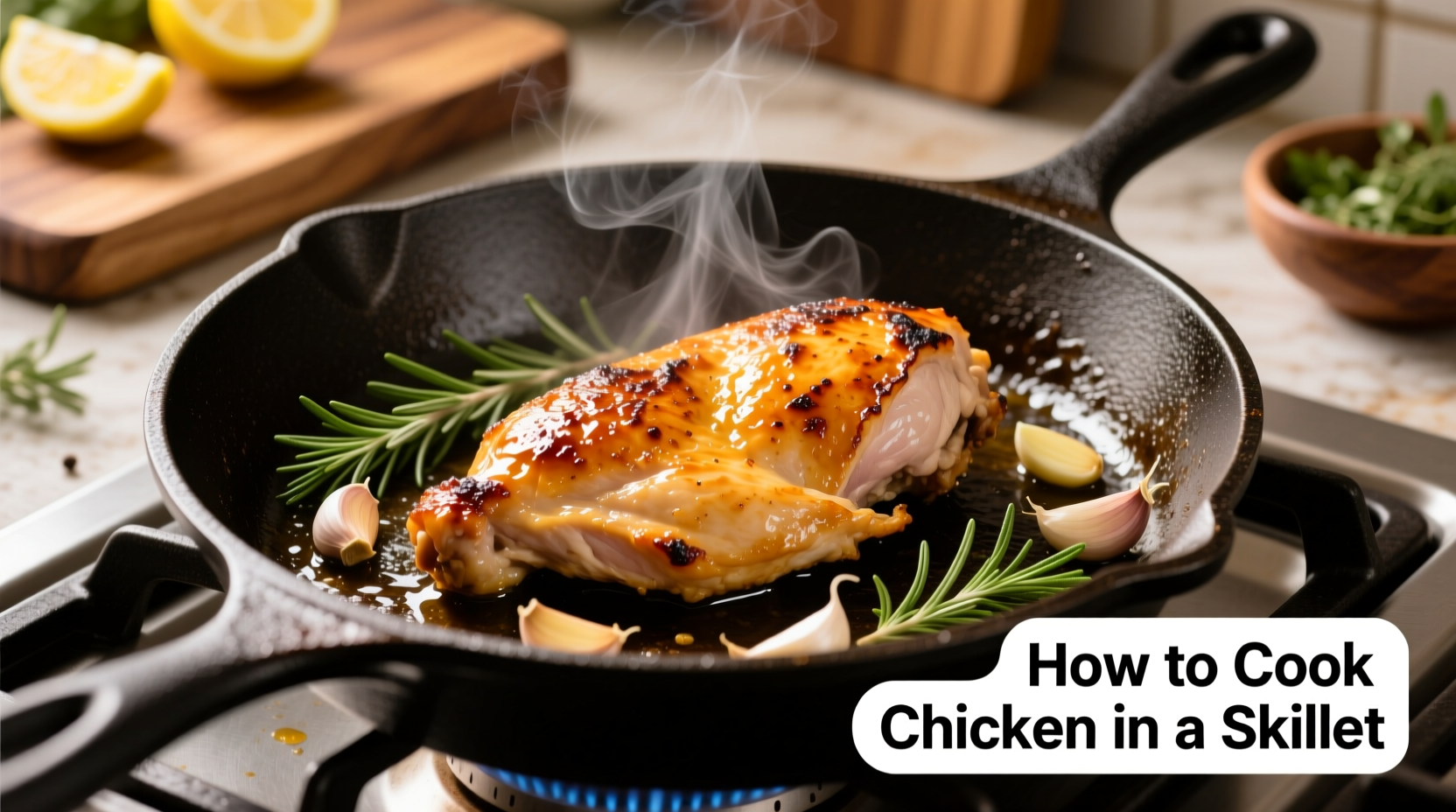 how to cook chicken in a skillet