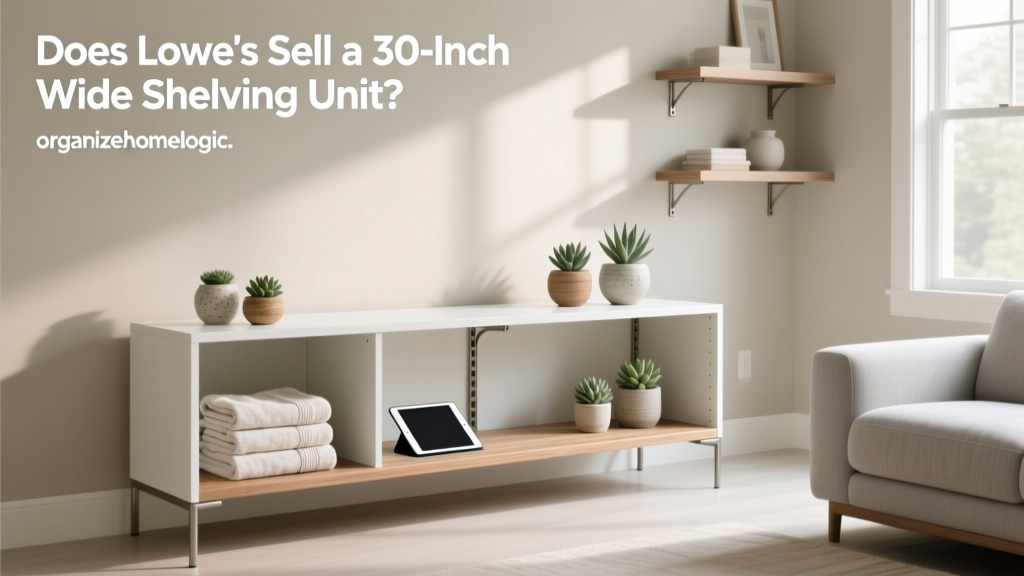 Does Lowe's Sell a 30-Inch Wide Shelving Unit? (2024 Guide)
