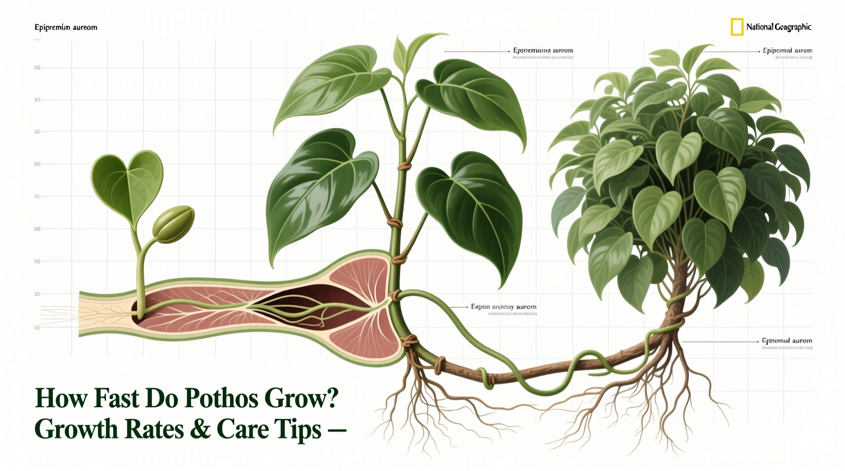 Pothos Growth Rate: 12 Months of Data | TheHomeSprouts
