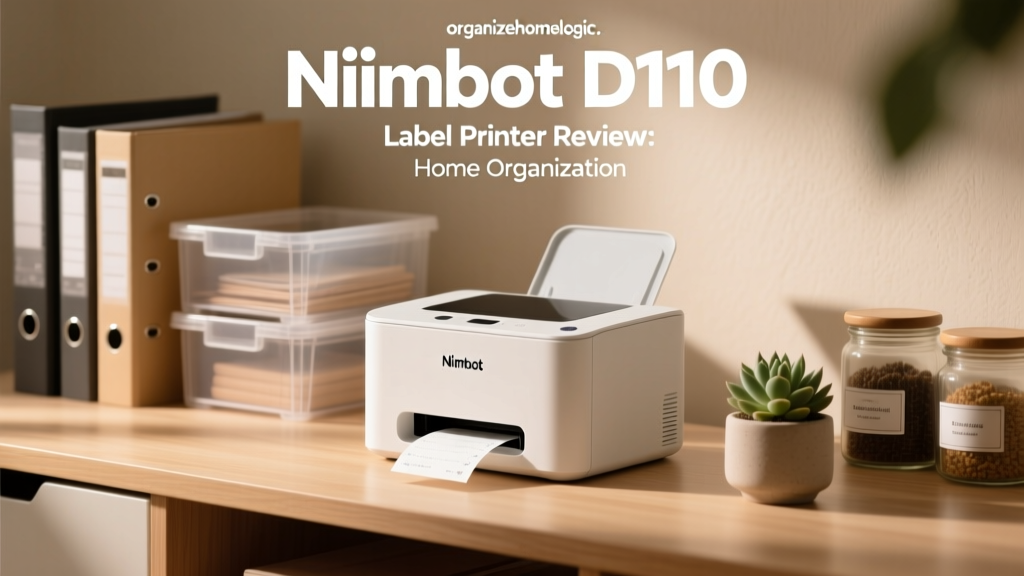 Niimbot D110 Label Printer Review: Home Organization