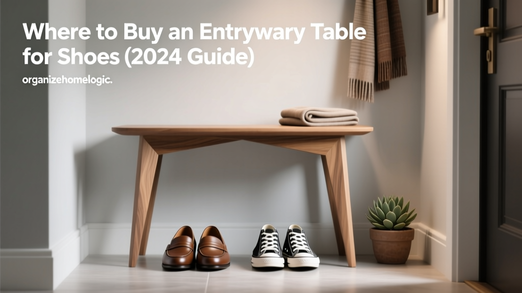 Where to Buy an Entryway Table for Shoes (2024 Guide)