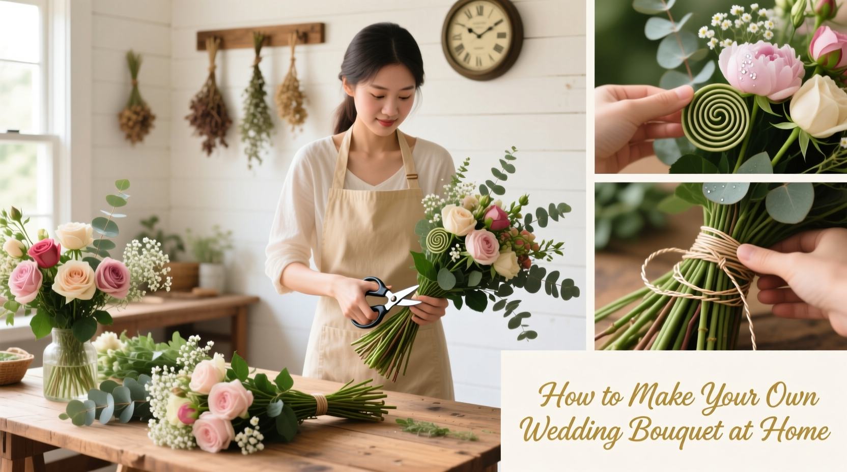 how to make your own bouquet for a wedding