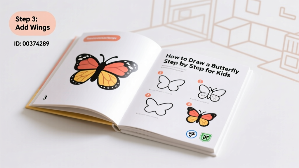 How To Draw A Butterfly Step By Step For Kids: A Safe, Engaging Art Activity for Ages 3–10