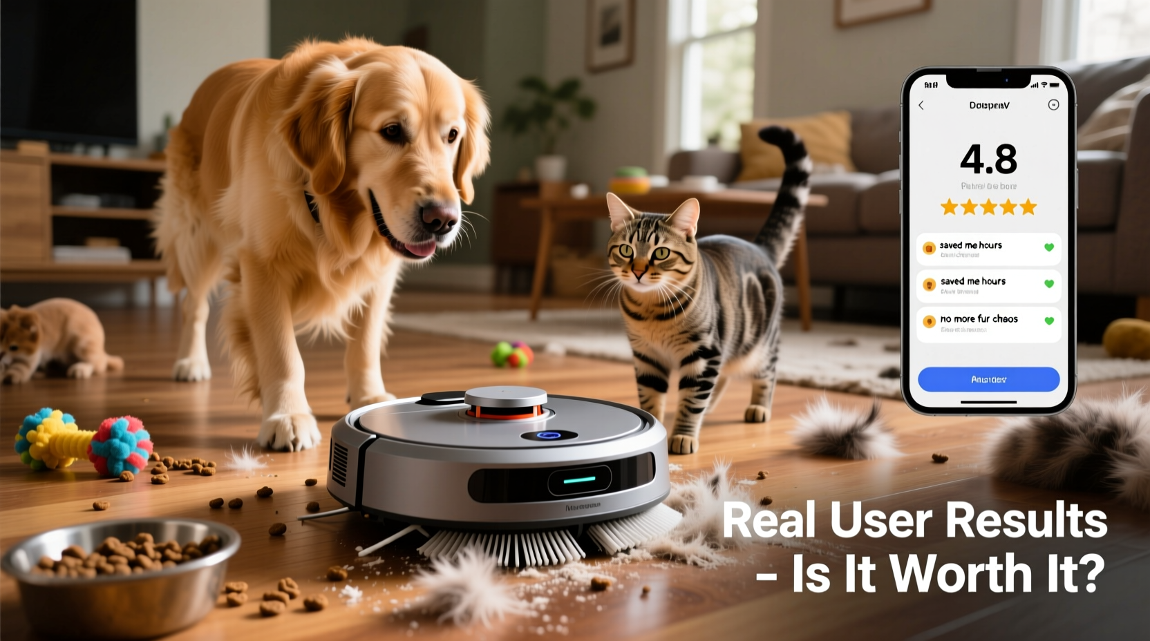 is a robot vacuum worth it for homes with pets real user results