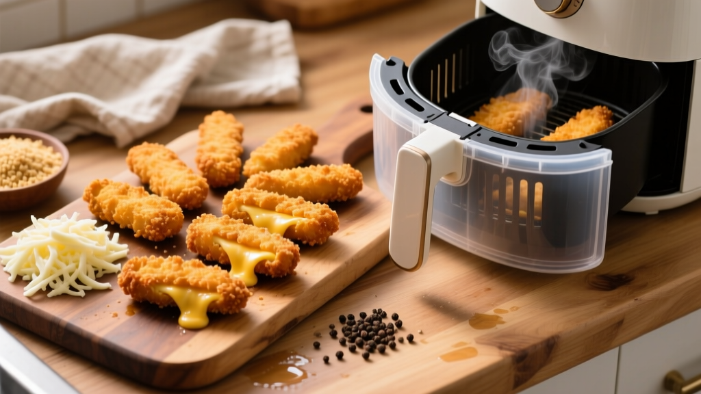Air Fryer Breaded Cheese Sticks: Crispy, Golden & Leak-Proof
