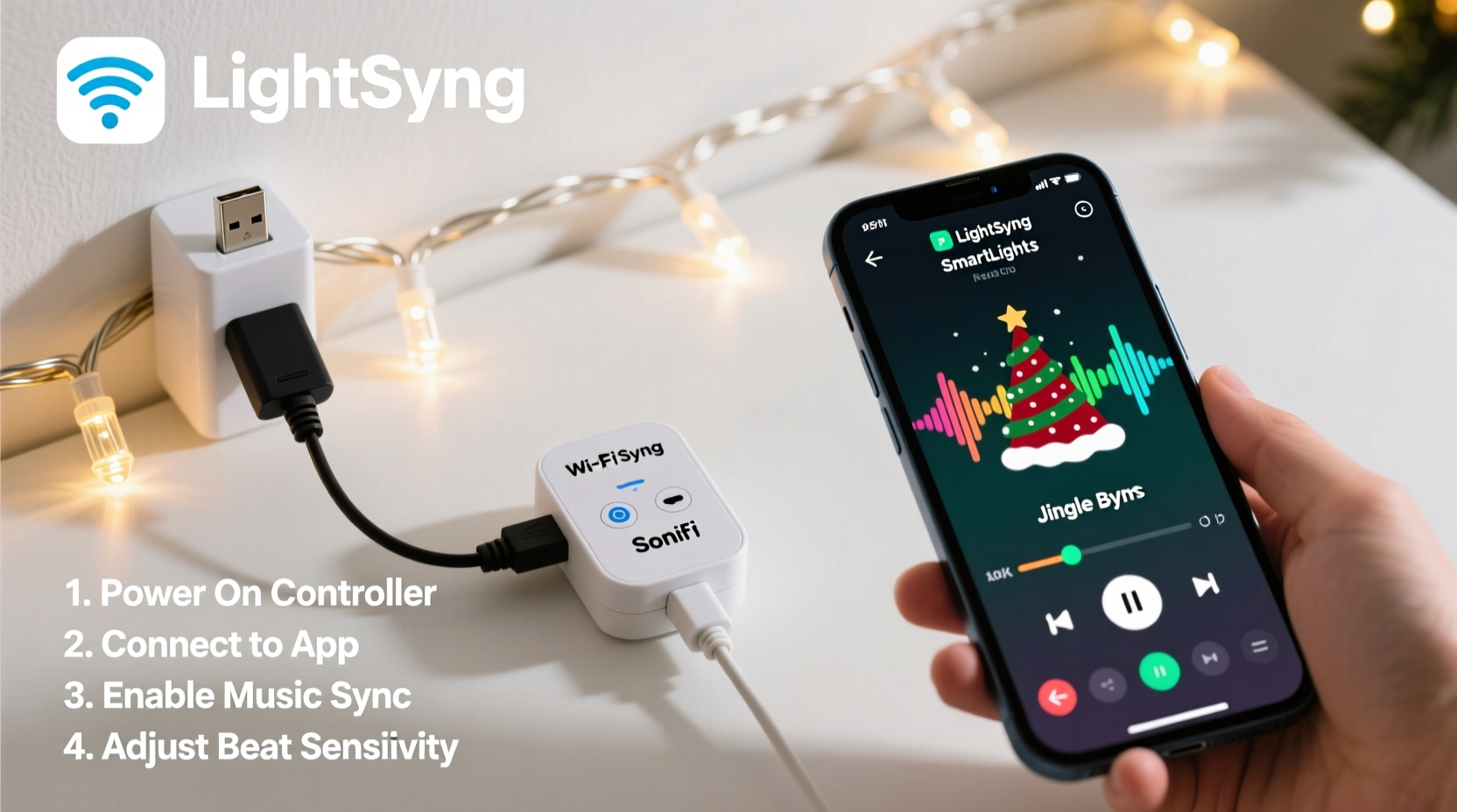 how to sync christmas lights with music using affordable smart controllers