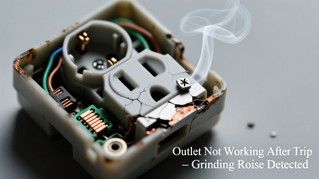 Outlet Not Working After Trip & Grinding Noise